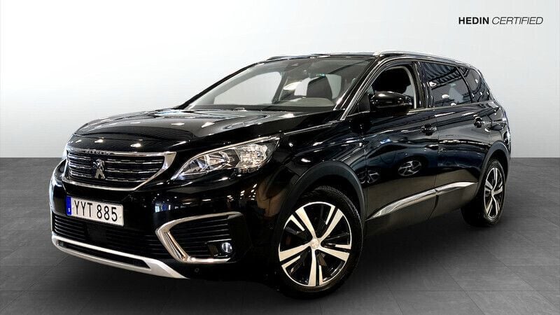Svart Begagnad 2017 Peugeot 5008 Minibuss | 229 900 kr (Marknadspris) - Bild 1/4