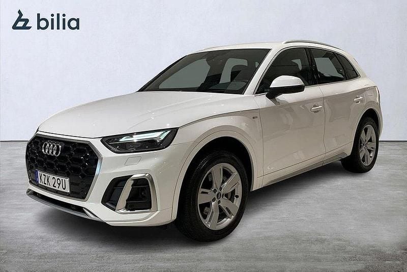 Vit Begagnad 2021 Audi Q5 S-Line SUV | 419 900 kr (Marknadspris) - Bild 1/4