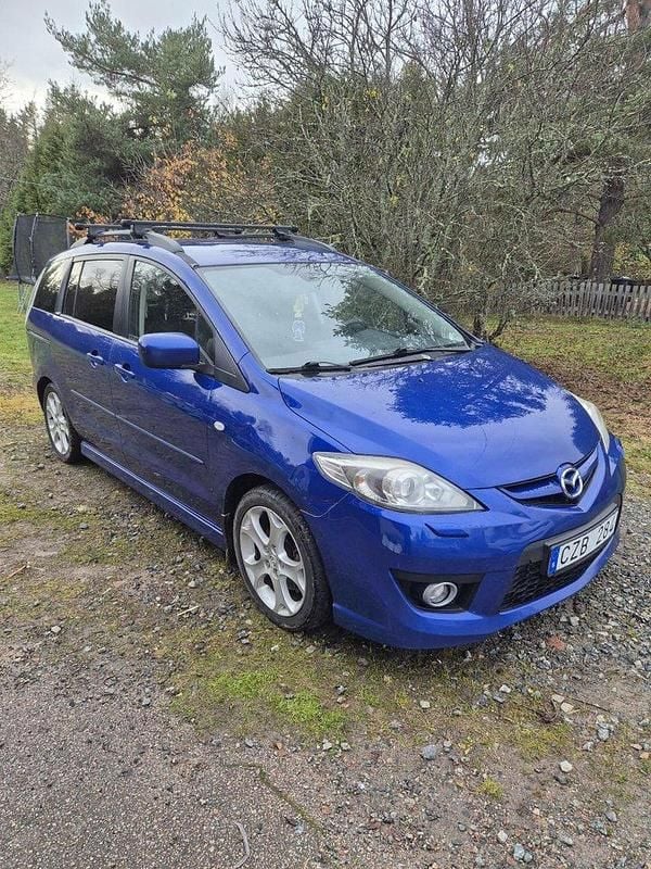 Blå Begagnad 2008 Mazda 5 Minibuss | 25 000 kr (Bra pris) - Bild 1/4
