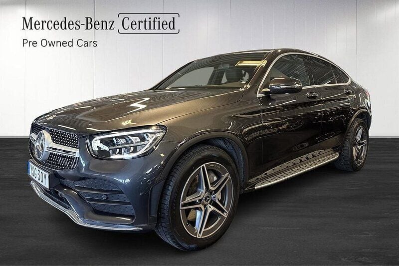 Grå Begagnad 2022 Mercedes GLC220 AMG Sportkupé | 499 000 kr (Bra pris) - Bild 1/4