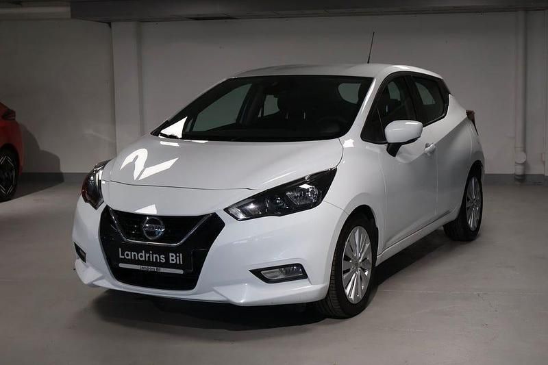 Vit Begagnad 2022 Nissan Micra Acenta Halvkombi | 155 000 kr (Marknadspris) - Bild 1/4