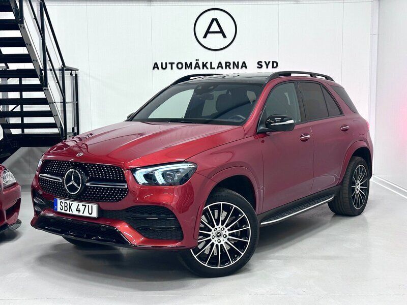 Röd Begagnad 2022 Mercedes GLE350 AMG SUV | 879 900 kr - Bild 1/4