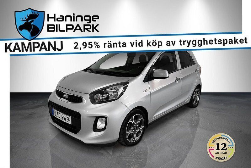 Svart Begagnad 2015 Kia Picanto Halvkombi | 69 900 kr (Marknadspris) - Bild 1/2
