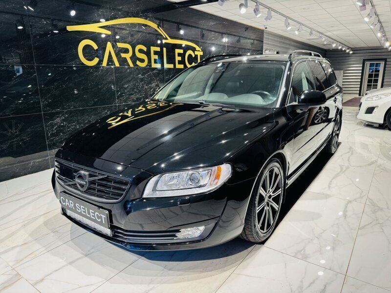 Svart Begagnad 2015 Volvo V70 Momentum Kombi | 149 900 kr (Marknadspris) - Bild 1/4