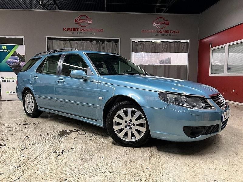 Blå Begagnad 2008 Saab 9-5 Linear Kombi | 44 900 kr (Lite dyr) - Bild 1/4