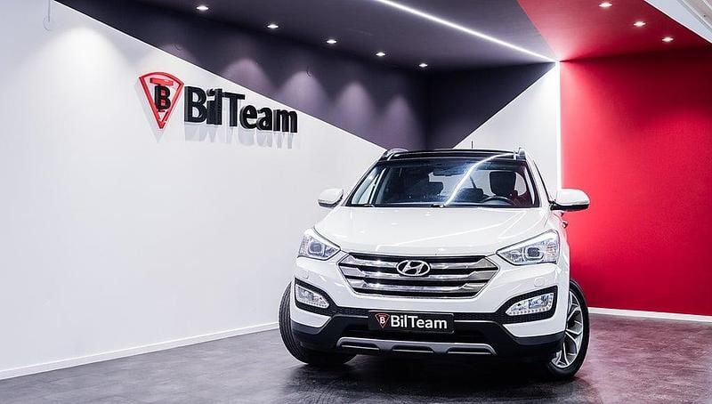 Vit Begagnad 2014 Hyundai Santa Fe Premium SUV | 99 900 kr (Marknadspris) - Bild 1/4