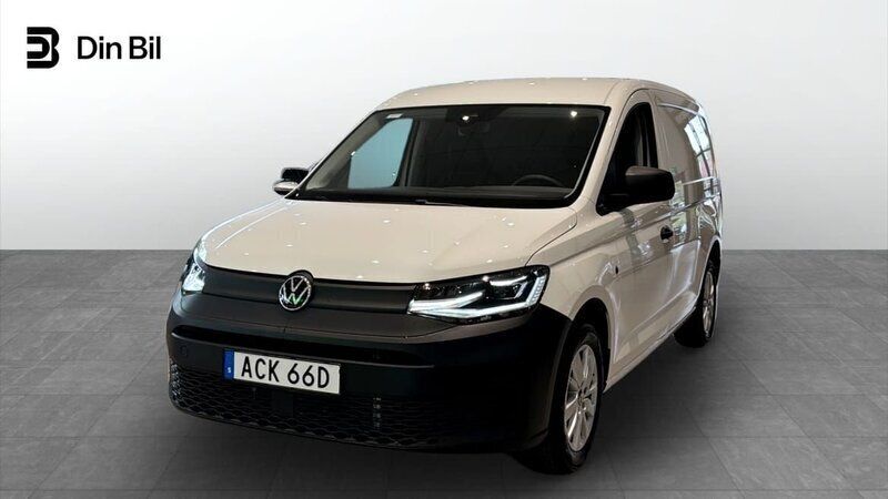 Vit (candyvit) Ny 2025 VW Caddy Maxi Minibuss | 456 125 kr (Marknadspris) - Bild 1/4