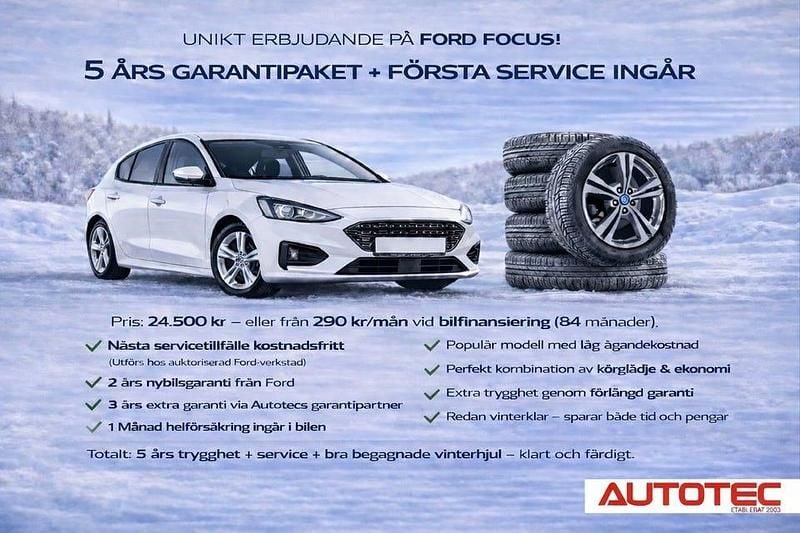 Begagnad Ford Focus Business Edition 125 HK (91 kW) 2023 Vit Halvkombi