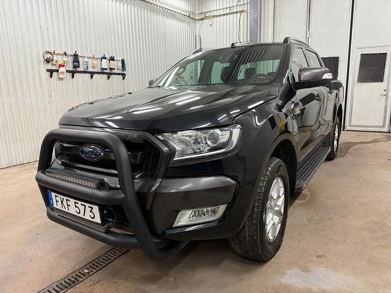 Svart Begagnad 2017 Ford Ranger Wildtrack Pickup | 162 500 kr - Bild 1/4