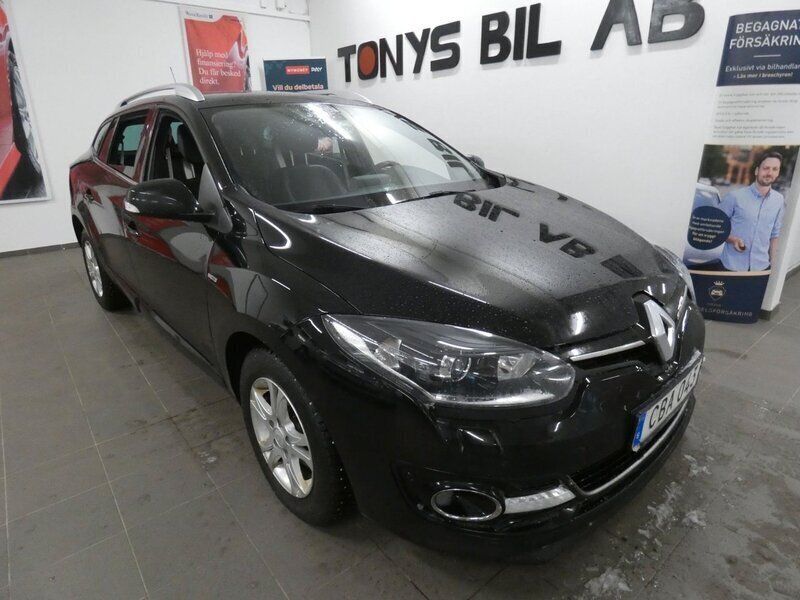 Svart Begagnad 2016 Renault Mégane GrandTour Bose Edition Kombi | 79 900 kr (Marknadspris) - Bild 1/4