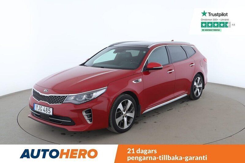 Röd Begagnad 2016 Kia Optima GT-Line Kombi | 145 000 kr (Marknadspris) - Bild 1/4