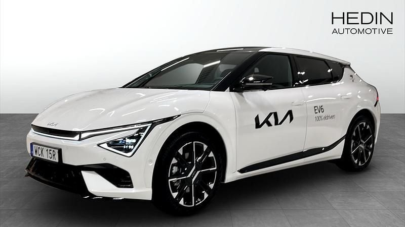 Vit (white) Ny 2025 Kia EV6 GT-Line SUV | 599 900 kr - Bild 1/4