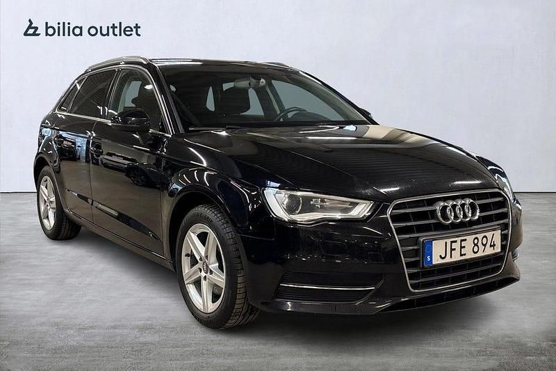 Begagnad Audi A3 125 HK (91 kW) 2015 Svart