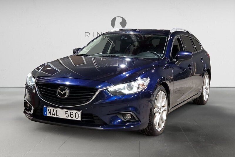 Blå Begagnad 2013 Mazda 6 Optimum Kombi | 124 900 kr (Marknadspris) - Bild 1/3