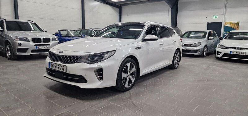 Vit Begagnad 2017 Kia Optima GT-Line Kombi | 159 900 kr (Marknadspris) - Bild 1/2