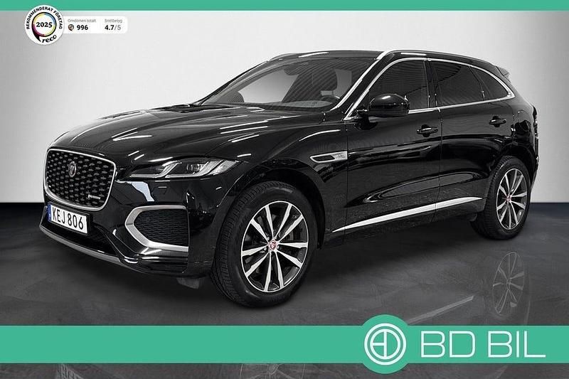 Svart Begagnad 2022 Jaguar F-Pace R-Dynamic SUV | 499 900 kr (Marknadspris) - Bild 1/3