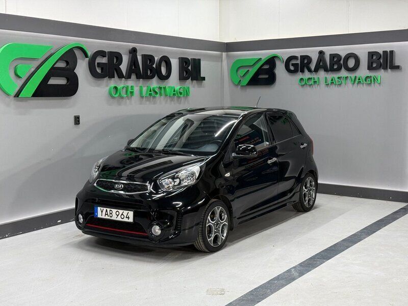 Svart Begagnad 2016 Kia Picanto 3 Halvkombi | 79 900 kr (Bra pris) - Bild 1/4