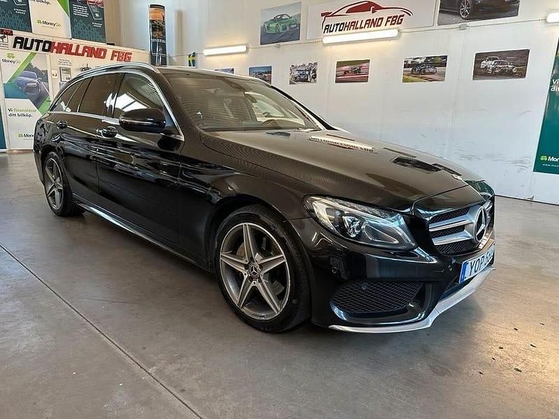 Begagnad Mercedes C220 AMG line 170 HK (125 kW) 2017 Svart Kombi