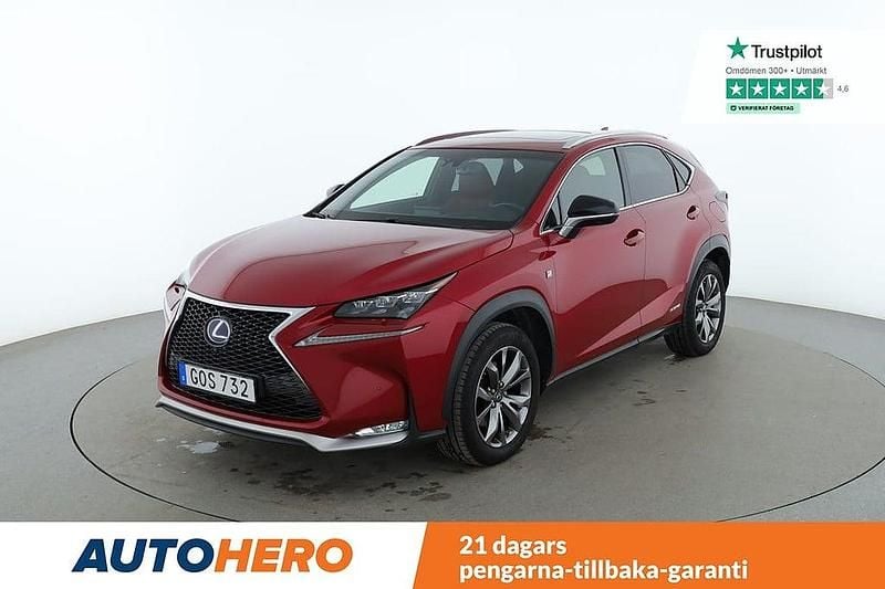 Röd Begagnad 2015 Lexus NX300h Sport Line SUV | 240 000 kr (Marknadspris) - Bild 1/4