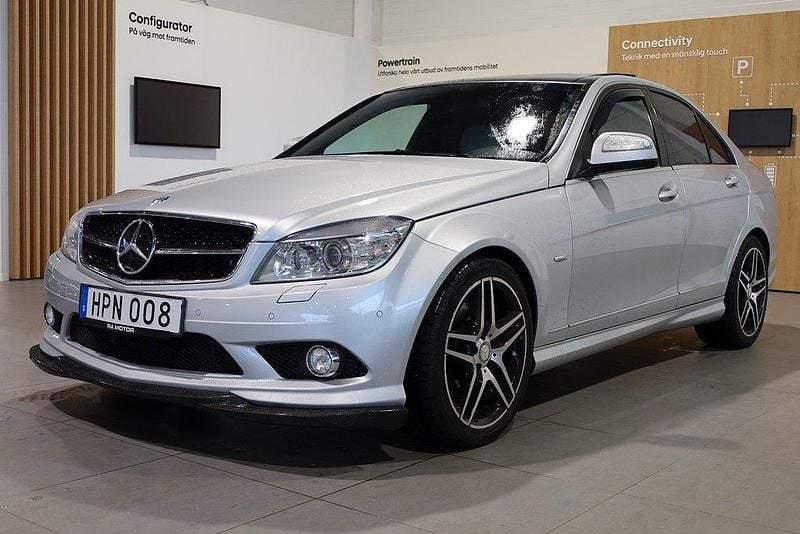 Silver Begagnad 2008 Mercedes C280 Avantgarde Sedan | 109 800 kr - Bild 1/3