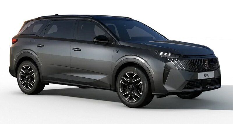 Grå Ny 2025 Peugeot 5008 GT Minibuss | 459 800 kr (Marknadspris) - Bild 1/4