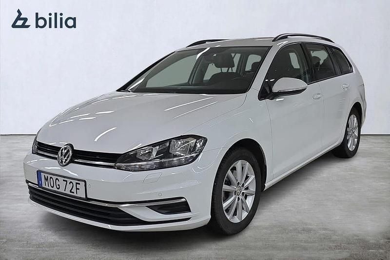 Vit Begagnad 2020 VW Golf VII Kombi | 189 000 kr (Marknadspris) - Bild 1/3