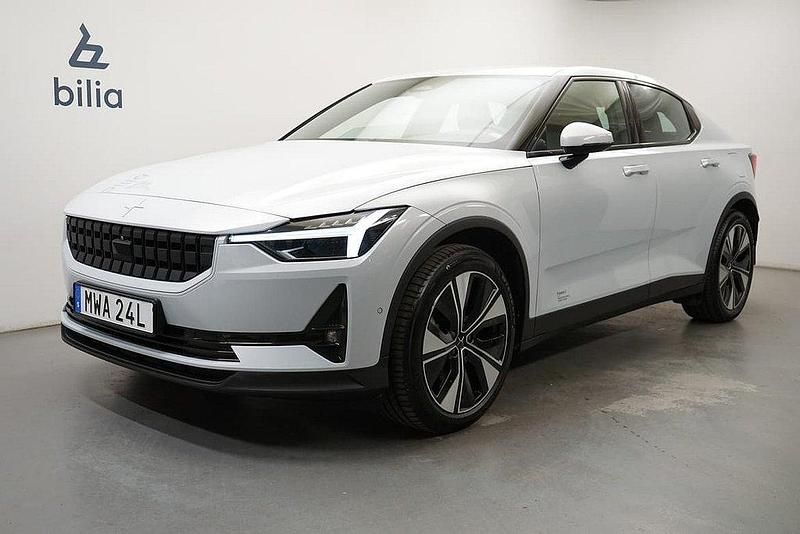 Silver Begagnad 2023 Polestar 2 Long Range Single Motor Sedan | 369 900 kr (Marknadspris) - Bild 1/4