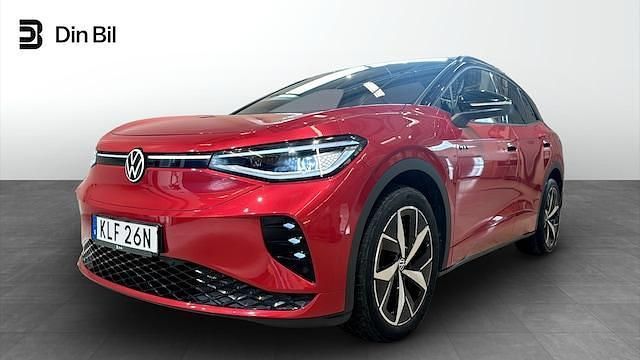 Mörkröd (kings red metallic black) Begagnad 2022 VW ID.4 GTX SUV | 399 900 kr (Superpris) - Bild 1/4