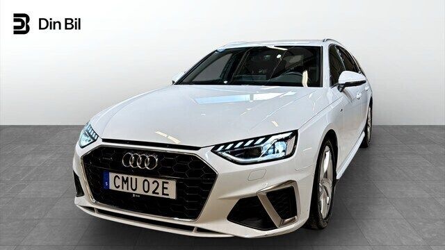 Glaciärvit metallic Begagnad 2023 Audi A4 S-Line Kombi | 369 000 kr (Bra pris) - Bild 1/4
