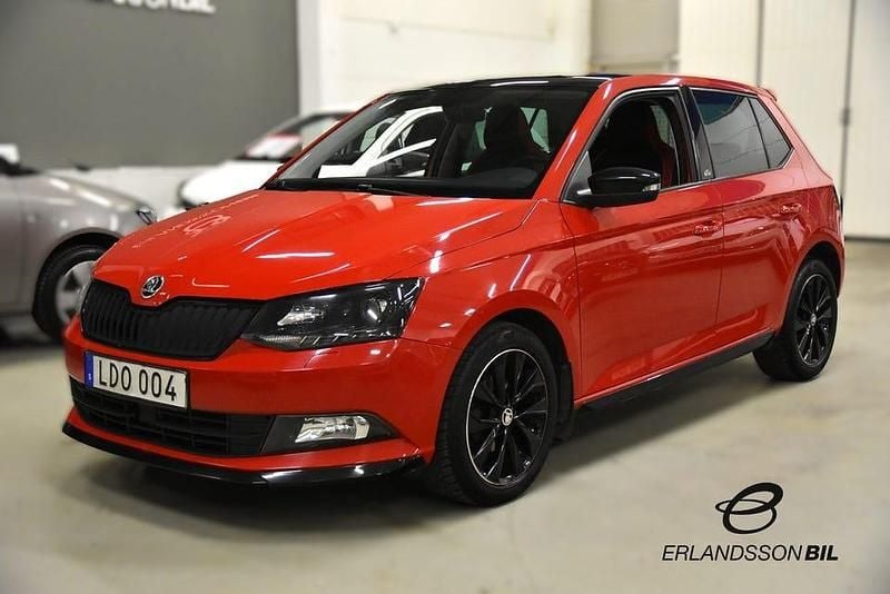 Röd Begagnad 2016 Skoda Fabia Monte Carlo Halvkombi | 99 900 kr (Marknadspris) - Bild 1/4