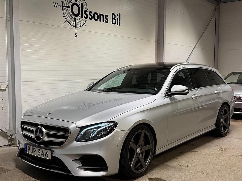 Begagnad Mercedes E220 AMG 194 HK (142 kW) 2017 Silver Kombi