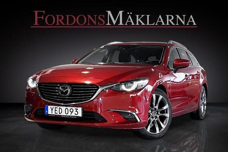 Rödmetallic Begagnad 2016 Mazda 6 Kombi | 149 900 kr (Bra pris) - Bild 1/4