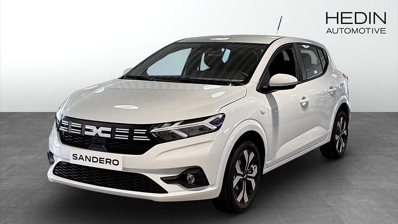 Vit (white) Ny 2025 Dacia Sandero Expression Halvkombi | 219 900 kr (Marknadspris) - Bild 1/4