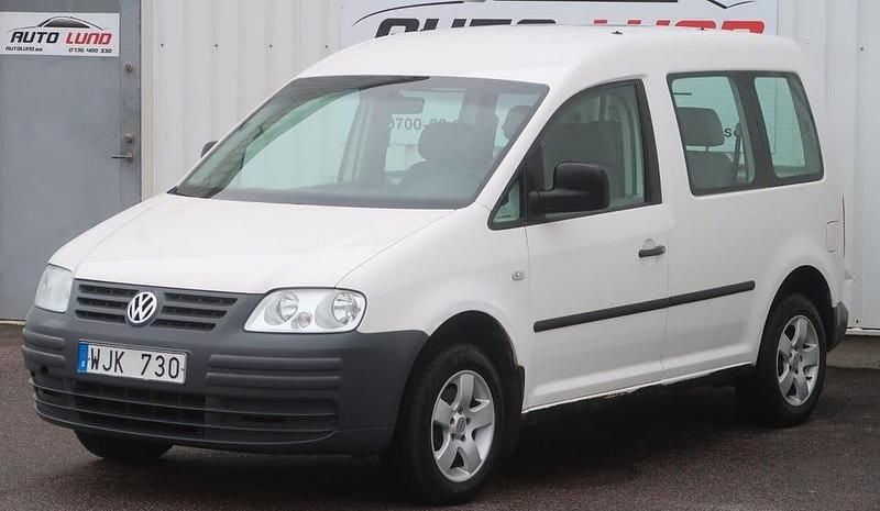 Vit Begagnad 2004 VW Caddy Minibuss | 39 900 kr (Marknadspris) - Bild 1/4
