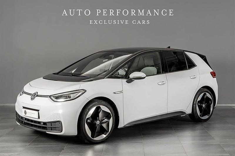 Vit Begagnad 2021 VW ID.3 Pro Performance Halvkombi | 259 900 kr (Lite dyr) - Bild 1/4