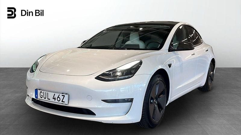 Vit Begagnad 2022 Tesla Model 3 Long Range AWD Sedan | 389 500 kr - Bild 1/4