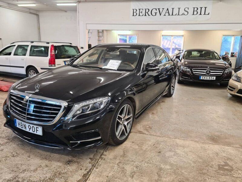 Svart Begagnad 2014 Mercedes S500 Sport Sedan | 590 000 kr - Bild 1/4
