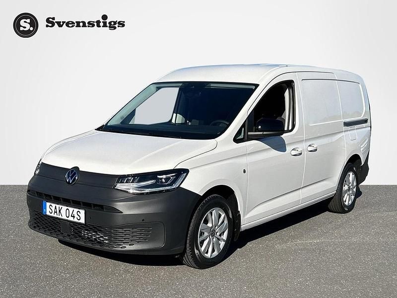 Vit Ny 2025 VW Caddy Maxi Minibuss | 428 750 kr (Marknadspris) - Bild 1/4