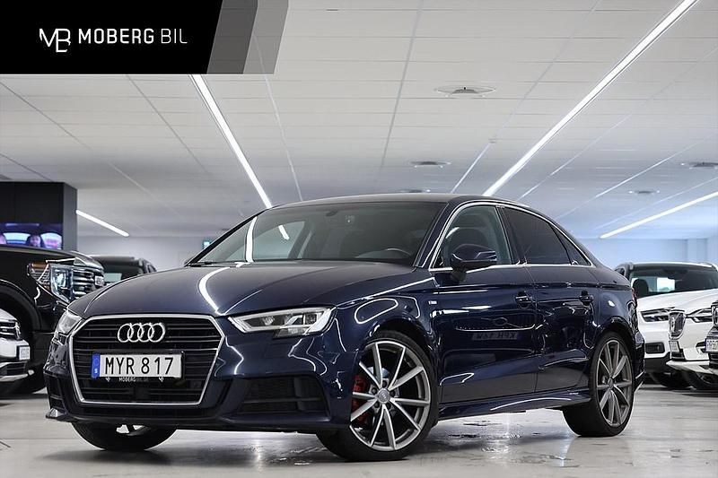 Blå Begagnad 2016 Audi A3 S-Line Sedan | 159 900 kr (Marknadspris) - Bild 1/3