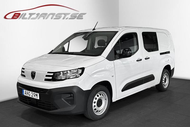 Vit Ny 2025 Peugeot Partner Minibuss | 393 625 kr (Dyr) - Bild 1/4