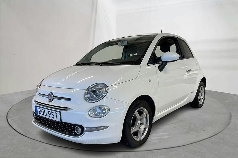 Vit Begagnad 2017 Fiat 500 Lounge | 69 900 kr (Marknadspris) - Bild 1/4