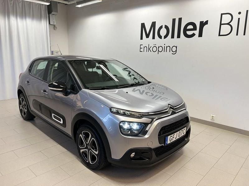 Grå Begagnad 2021 Citroën C3 Halvkombi | 123 900 kr (Marknadspris) - Bild 1/4