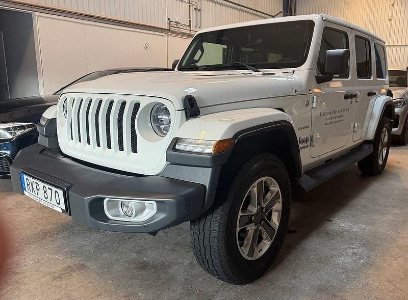 Vit Begagnad 2018 Jeep Wrangler Unlimited Sahara SUV | 469 000 kr - Bild 1/4