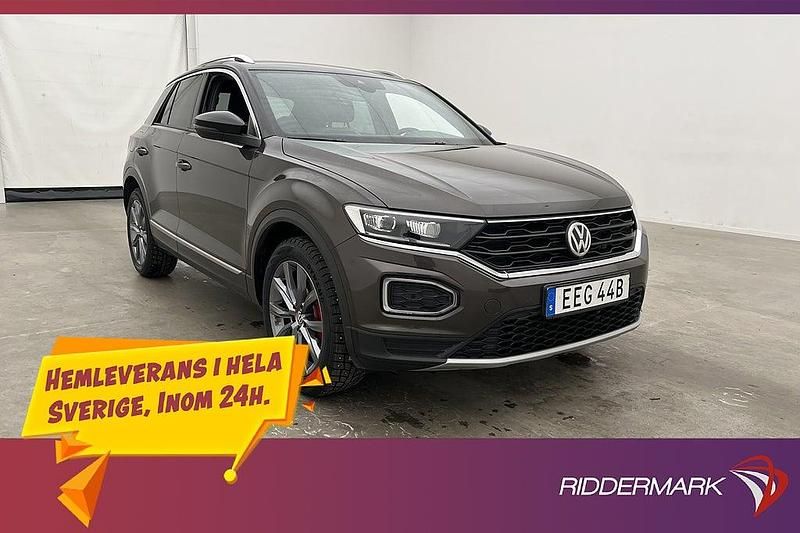Mörkbrun (mbrun) Begagnad 2019 VW T-Roc GT SUV | 219 800 kr (Marknadspris) - Bild 1/3