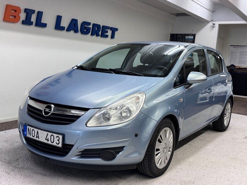 Blå Begagnad 2007 Opel Corsa Halvkombi | 39 900 kr (Marknadspris) - Bild 1/4