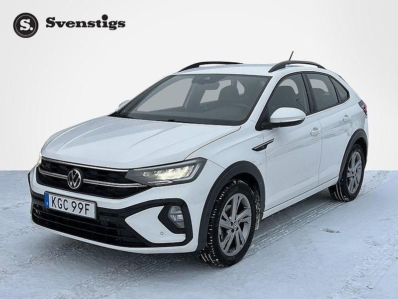 Vit Begagnad 2022 VW Taigo R-line SUV | 214 800 kr (Bra pris) - Bild 1/4