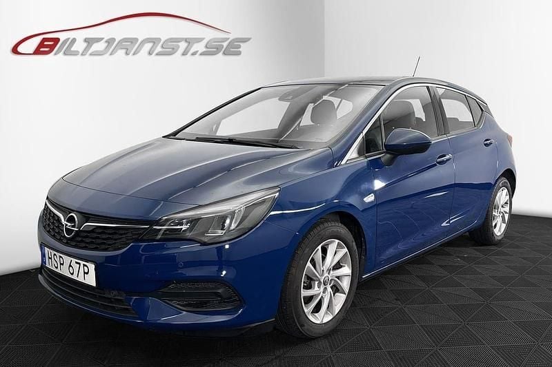 Blå Begagnad 2020 Opel Astra Enjoy Plus Halvkombi | 149 900 kr (Superpris) - Bild 1/4