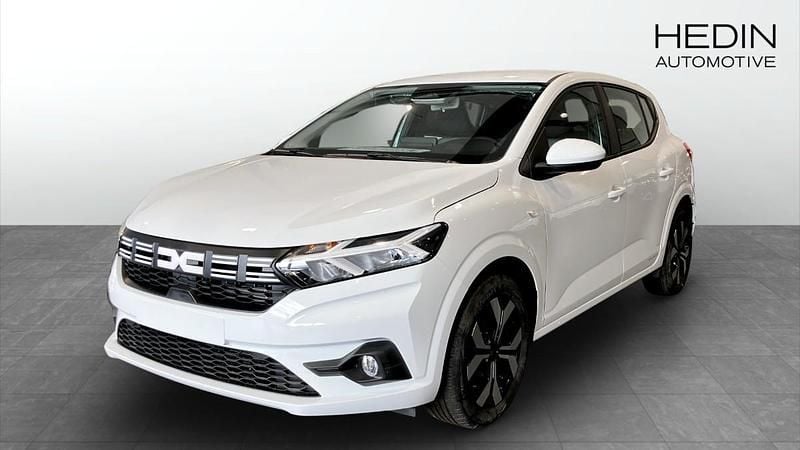 Vit (white) Ny 2025 Dacia Sandero Expression Halvkombi | 219 900 kr (Bra pris) - Bild 1/4