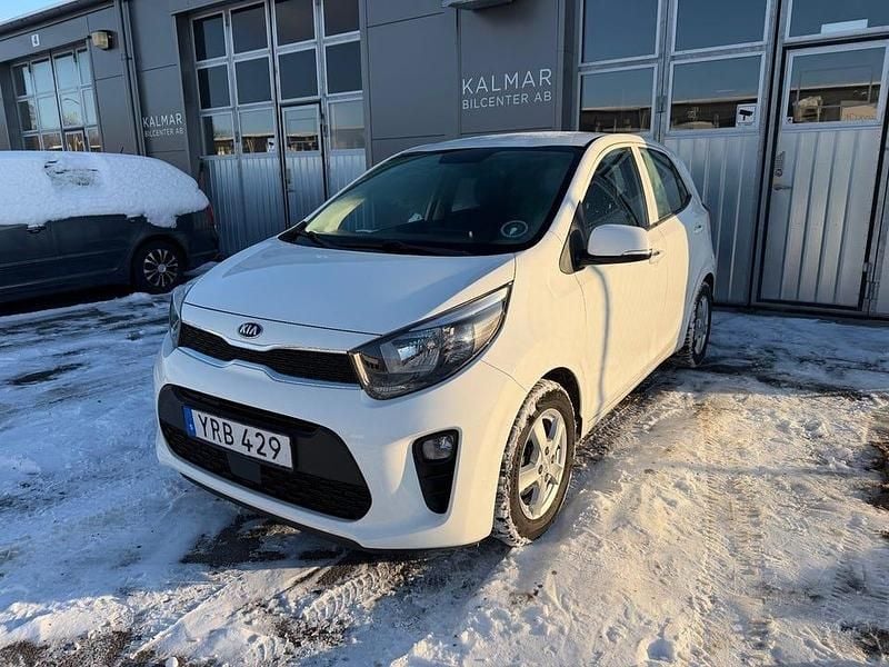 Vit Begagnad 2018 Kia Picanto Advance Halvkombi | 94 900 kr (Marknadspris) - Bild 1/4