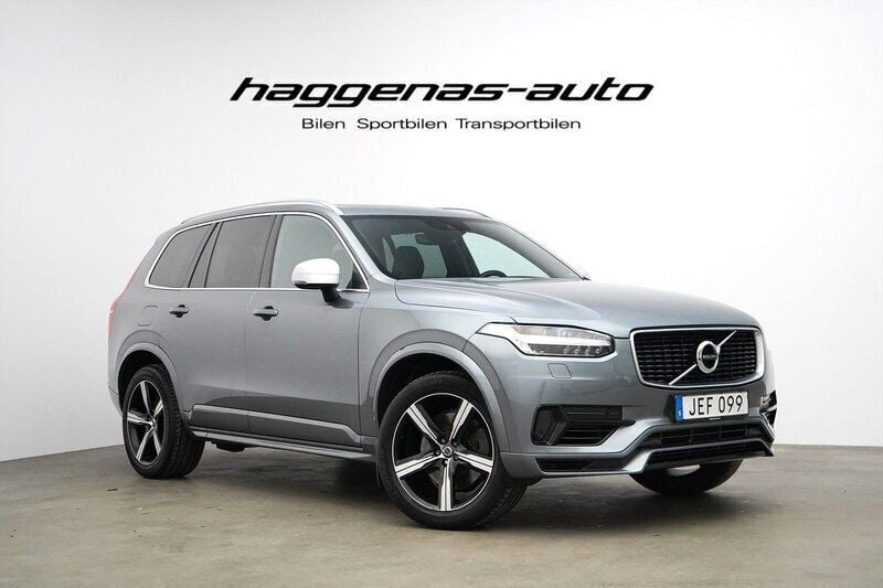 Grå Begagnad 2018 Volvo XC90 R-Design SUV | 459 000 kr (Marknadspris) - Bild 1/4